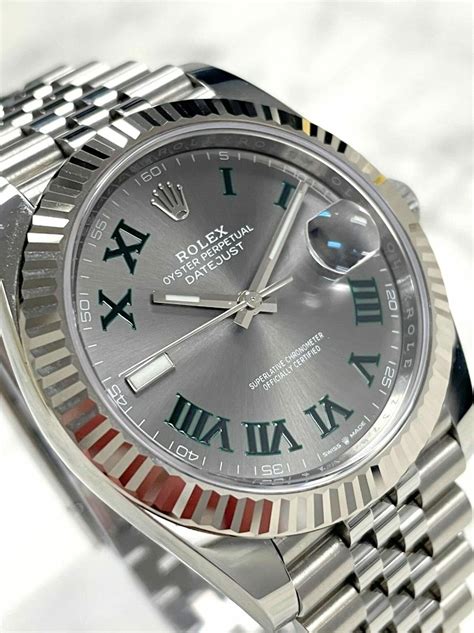 rolex 41mm datejust wimbledon|rolex wimbledon 41mm stainless steel.